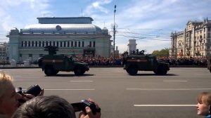 День Победы 2015. Проход техники парада около м. Белорусская МСК
