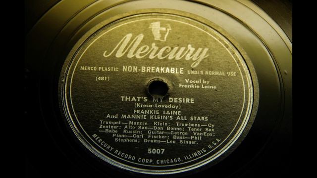 Frankie Laine With Mannie Klein's All Stars {That's My Desire} 1946, смотреть онлайн