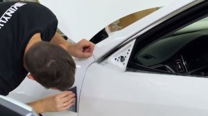 Toyota Camry - бронирование матовой полиуретановой пленкой и сделали полный антихром