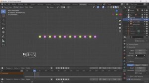 Easy way to make an animated garland in Blender