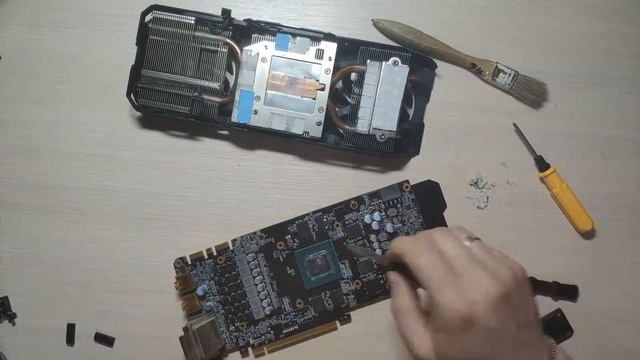 Чистка видеокарты / Cleaning the video card "GIGABYTE GeForce GTX 1070 G1"