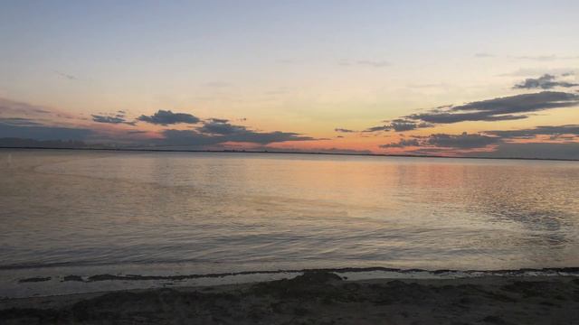 Белое море / Красота заката / Звуки волн / Закат солнца