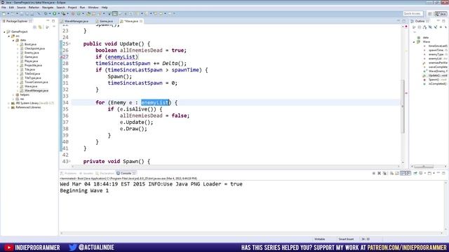 Java Game Programming 33 - Managing Waves смотреть онлайн