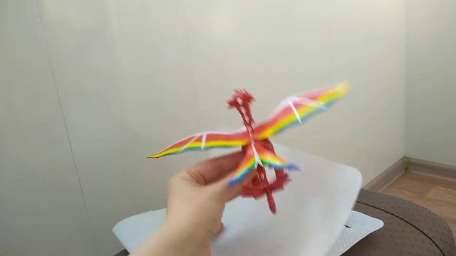 Rainbow or red fury. Радужная или красная фурия.Handmade figurine. Фигурка.
