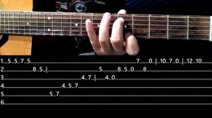 HOW TO PLAY Hotel California Solo On Accoustic Guitar With Tabs | Hotel California Solo | chord Bm