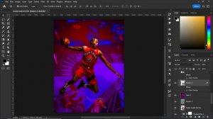 Sports Poster Design Tutorial - Adobe Photoshop 2022 | Scottie Barnes @TorontoRaptors