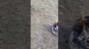 Печка щепочница испытание в полевых условиях