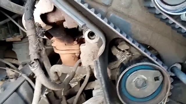 замена грм газель крайслер | замена поперечины рамы | натяжение зубчатого ремня крайслер