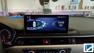 Дооснащение AUDI A4 2015-2020, Замена штатного экрана на монитор 10,25, камера заднего вида