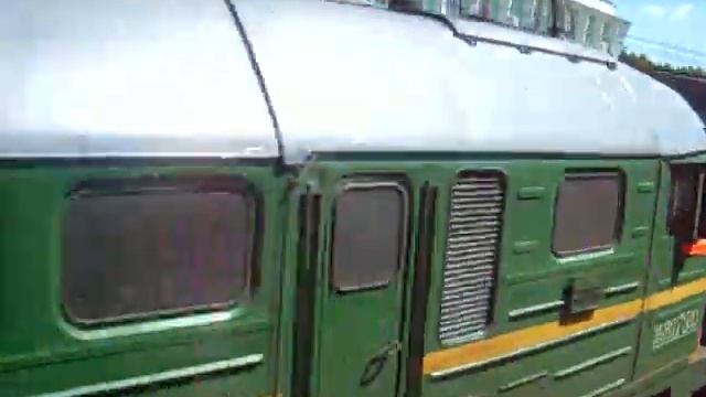 Обгон скорым пассажирского по неправильному пути. Вязьма - Смоленск смотреть онлайн