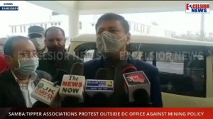 Samba:Tipper Associations Protest Outside DC Office Against Mining Policy