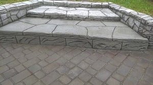 Сходи та парапет з Арт-бетону (в процесі)