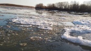 Павлодар 4К.Ранний ледоход 6 апреля 2023г.