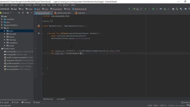 3  Fade an Scale animation in android