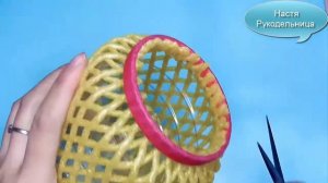 Супер простой китайский фонарь из фруктовой сетки