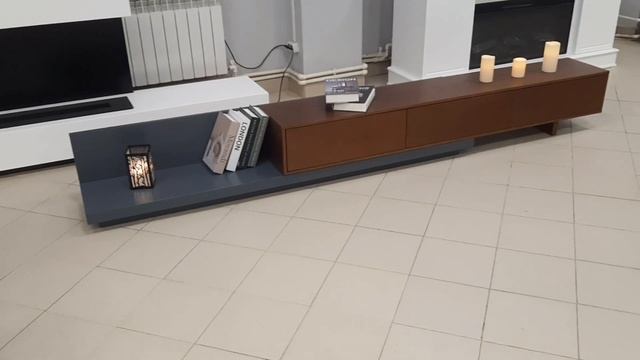 Современная ТВ-тумба ТРАНСФОРМЕР с выдвижными ящиками