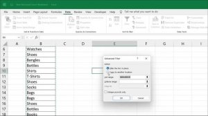 How to find unique elements from a list in Excel??