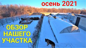 Обзор нашего участка после осени 2021 года.