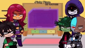 Teen Titans GO! react to my videos / Short / DC | TTG | Gacha Club