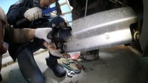 Замена пыльника шруса и ремня вариатора Стелс Гепард 650