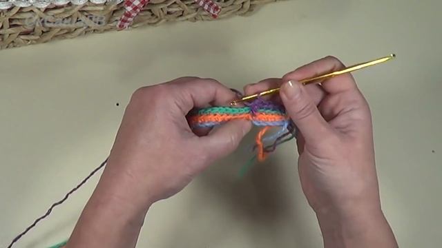 Рельефный 3D узор крючком. Groovyghan. A relief pattern crocheted. Вяжем с Оксаной Валерьевной.