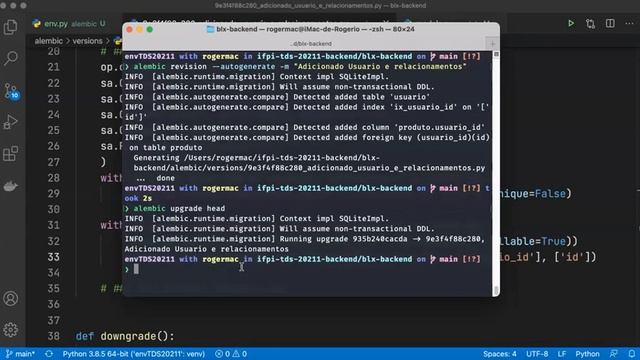 #26 - BLX - Alembic Relacionamentos Migrations смотреть онлайн