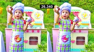 ЧЕЛЕНДЖ НАЙДИ ОтЛиЧиЯ #9. Лайк Настя (Like Natya). Развивающее видео для детей.