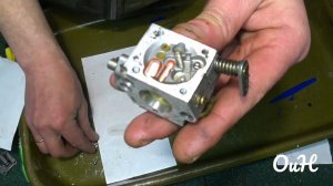 Ремонт карбюратора STIHL MC 180, замена диафрагм и чистка.