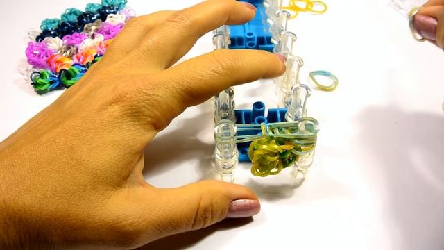 Браслет из резинок "Крылья бабочки" на станке Rainbow loom bracelet