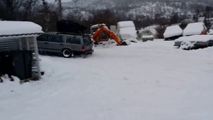 driveway fun with the volvo 740 d24t