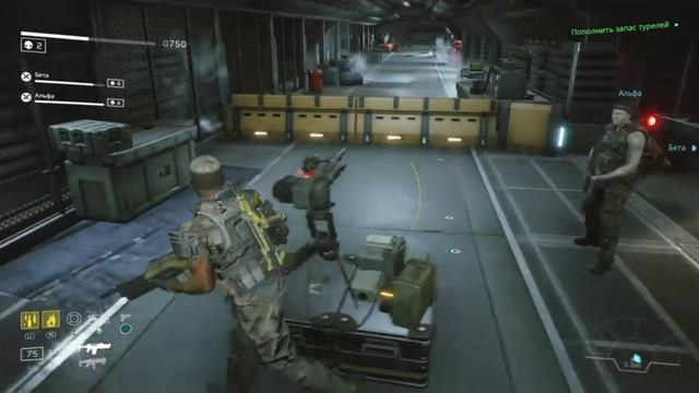 PS 4 Aliens Fireteam Elite Кампания Элитный Отряд Задание 01 Единственный Выход Подрыв Прохождение