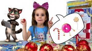 Диана пишет письмо Деду МОРОЗУ и весело играет с Говорящий Том ! Песня Jingle Bells от Диа Диа Шоу