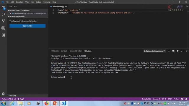 Python Automation | Tutorial 4 | Install Pyautogui library from Visual studio Code Environment смотреть онлайн
