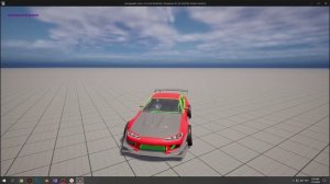 Chaos vehicle. Unreal Engine 5. Test.