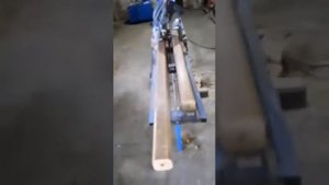 Односторонний пресс для производства шашек бобышек из опилок