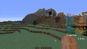 AMD Radeon RX 570 -- AMD Ryzen 5 3600 -- Minecraft FPS Test