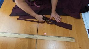 Как сшить теплую тунику своими руками. Раскрой туники сразу на ткани.mp4