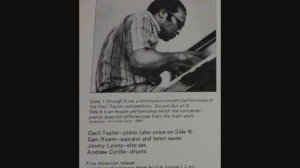 Cecil Taylor, The Great Concert of Cecil Taylor, 5 of 6