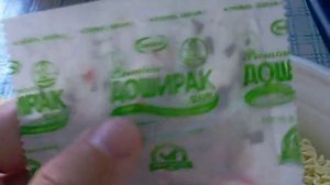 Распаковка лапши Доширак "Premium" со вкусом курицы