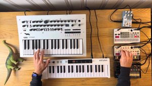 Korg Minilogue, Chase Bliss Generation Loss MKII, Volca FM2, Volca Bass - PULSAR