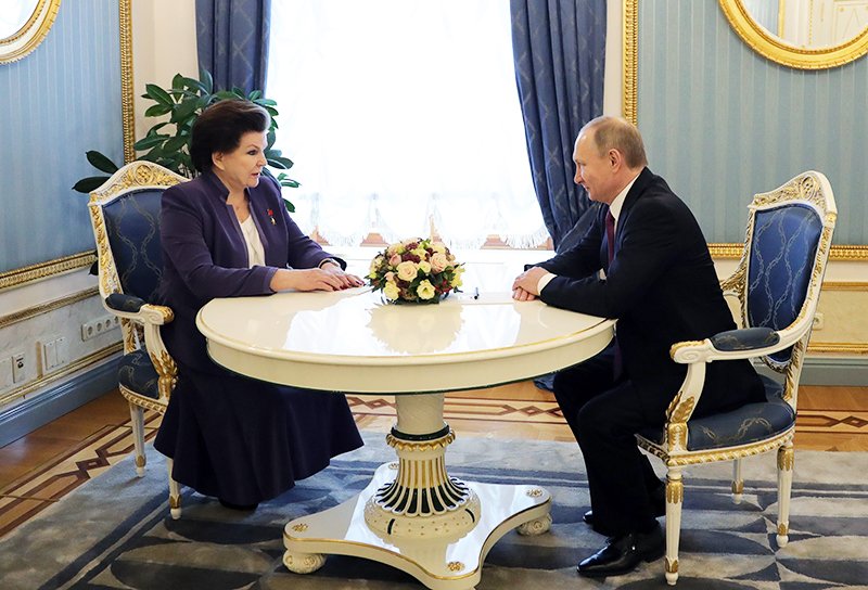 Путин поздравил Терешкову с днем рождения / События на ТВЦ