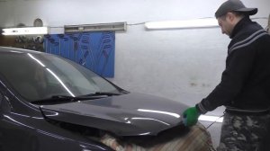 ? Рихтовка капота , рихтовка дверей Toyota Corolla