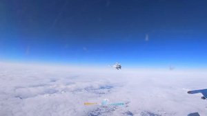 Скоростной взлет истребителей Су-30СМ и МиГ-31 на патрулирование в Черном море