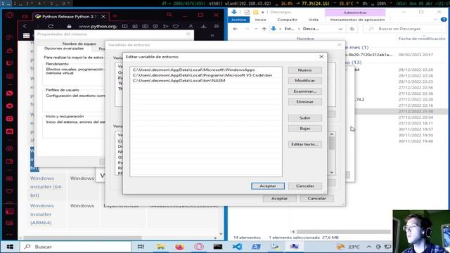 1. Instalación de Python en Windows 10, Python3 para principiantes смотреть онлайн