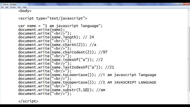 JavaScript String Functions | JavaScript String Methods - JavaScript Tutorial 87