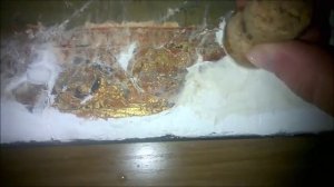 Реставрация иконы - нанесение левкаса