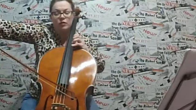 Виолончель как играть гамму, урок виолончели.