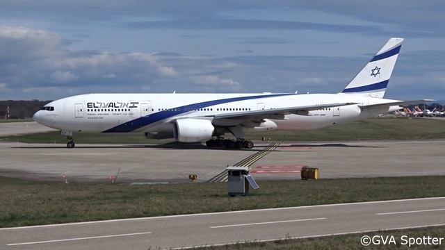 [FullHD] El Al Boeing 777-200(ER) takeoff at Geneva/GVA/LSGG смотреть онлайн