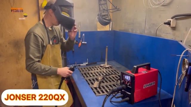 Тест!!! Варим сварочным аппаратом JONSER 220QX. Сварочный инверторный полуавтомат Jonser. смотреть онлайн