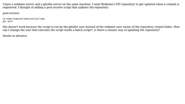 Synchronizing git repository with post-receive hook смотреть онлайн